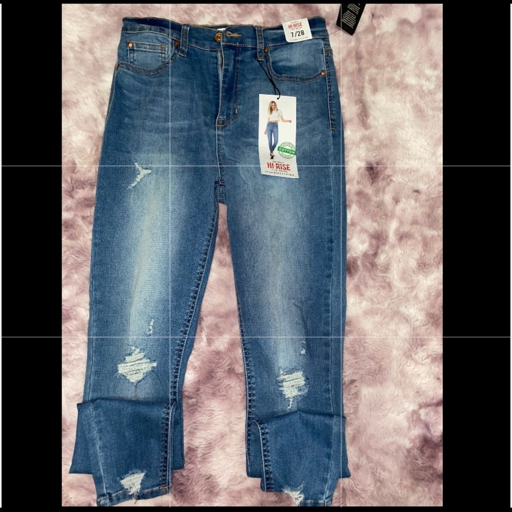Distressed jeans